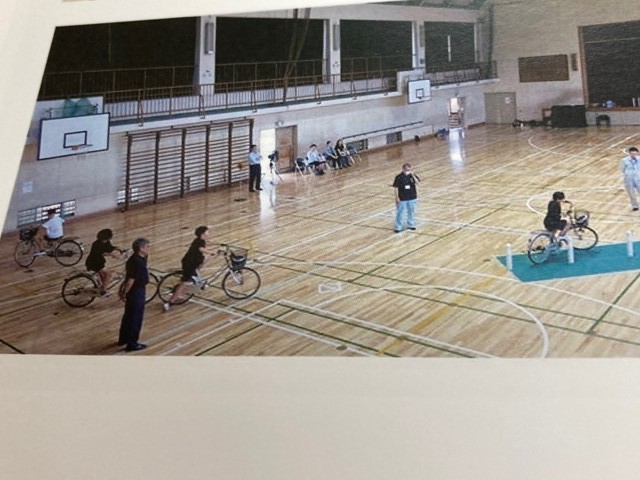 自転車大会練習の様子